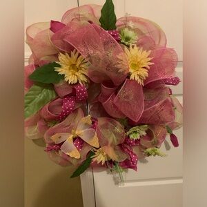 Pink and Yellow Wreath!